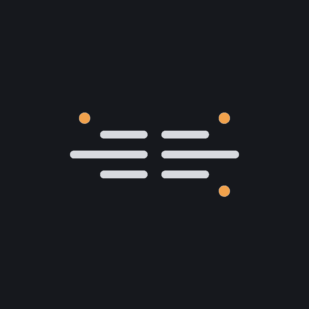 minimal line icon of a text-alignment glyph mirrored RTL/LTR