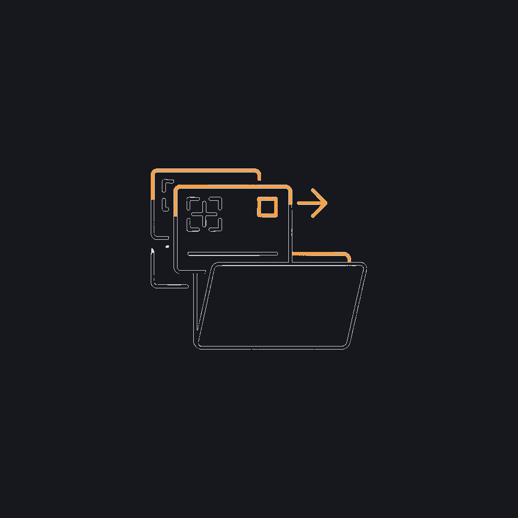 minimal line icon of a labeled image tile stacking into a folder, dataset concept