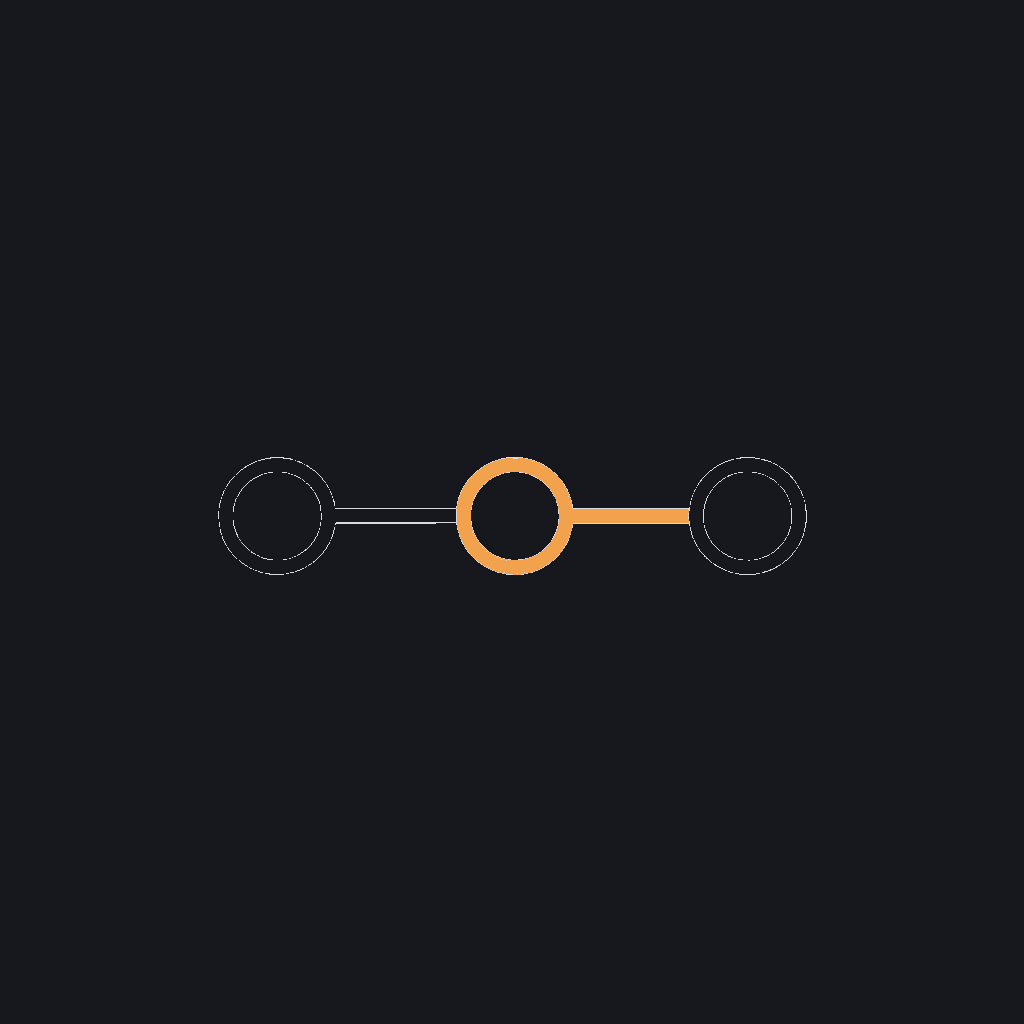minimal line icon of connected nodes in a chain, orchestration concept