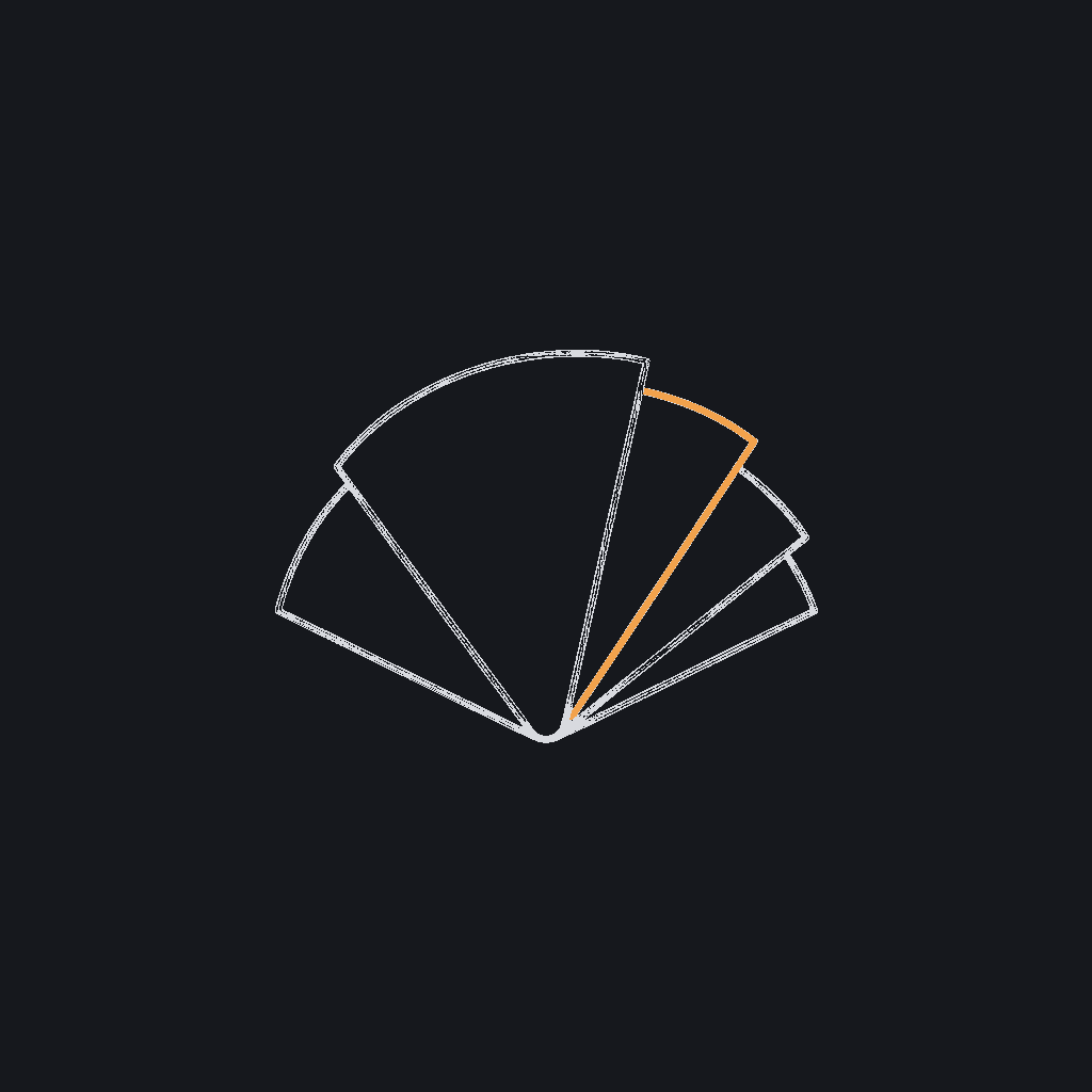 minimal line icon of stacked pages fanning out, content-generation concept